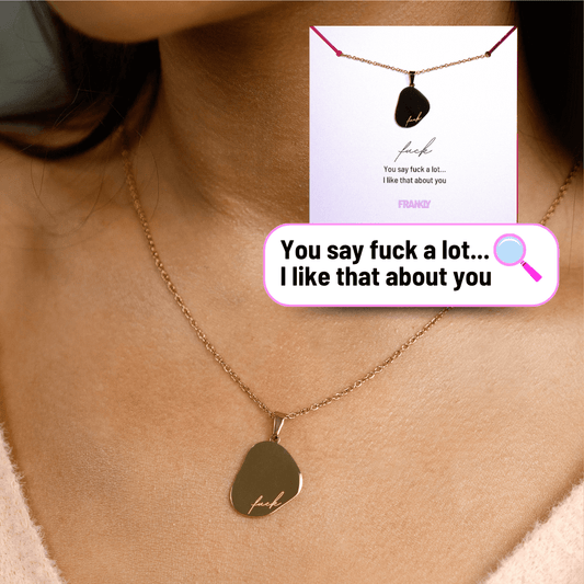 Fuck - 18k Gold Plated Friendship Necklace