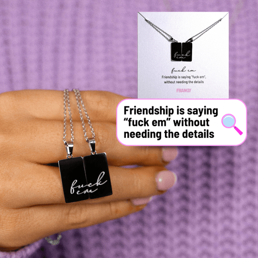Fuck Em - Stainless Steel Friendship Necklace
