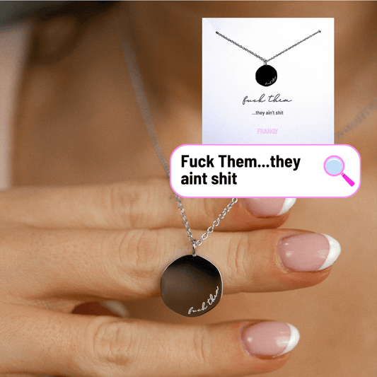Fuck Them - Stainless Steel Friendship Necklace