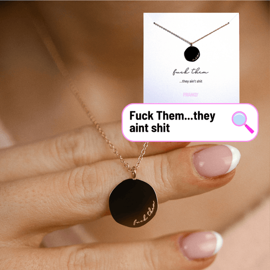 Fuck Them - 18k Gold Plated Friendship Necklace