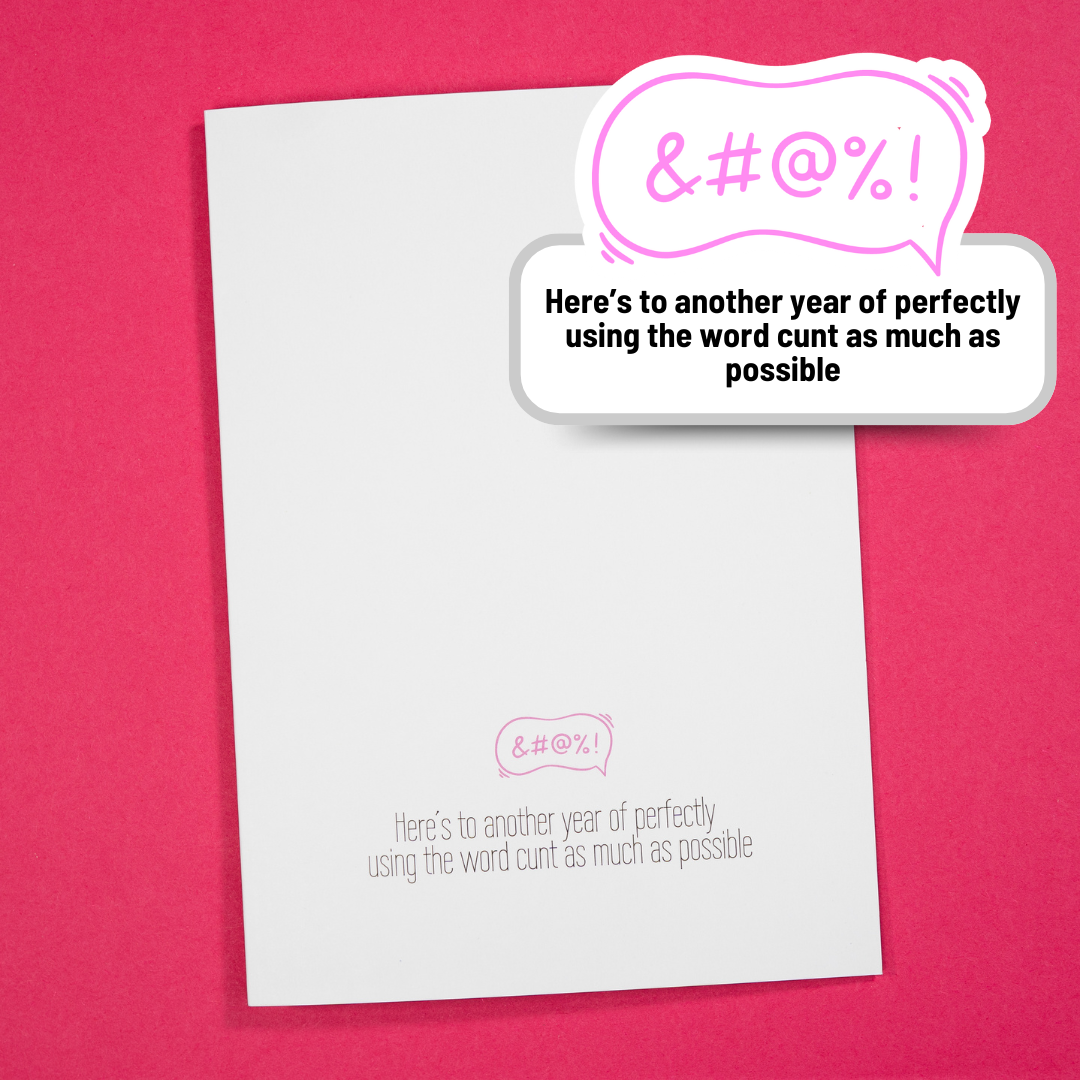 Profanity Perfection Greetings Card