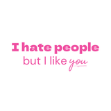I hate people- Quote Card
