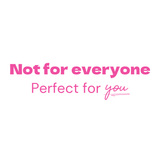 Not for everyone. Perfect for you- Quote Card