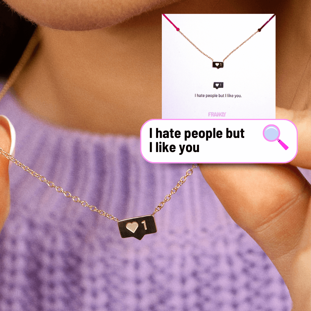 "I Hate People" Necklace