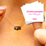 "I Hate People" Necklace