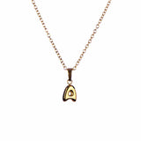 Stackable "A" Balloon Initial Letter Necklace