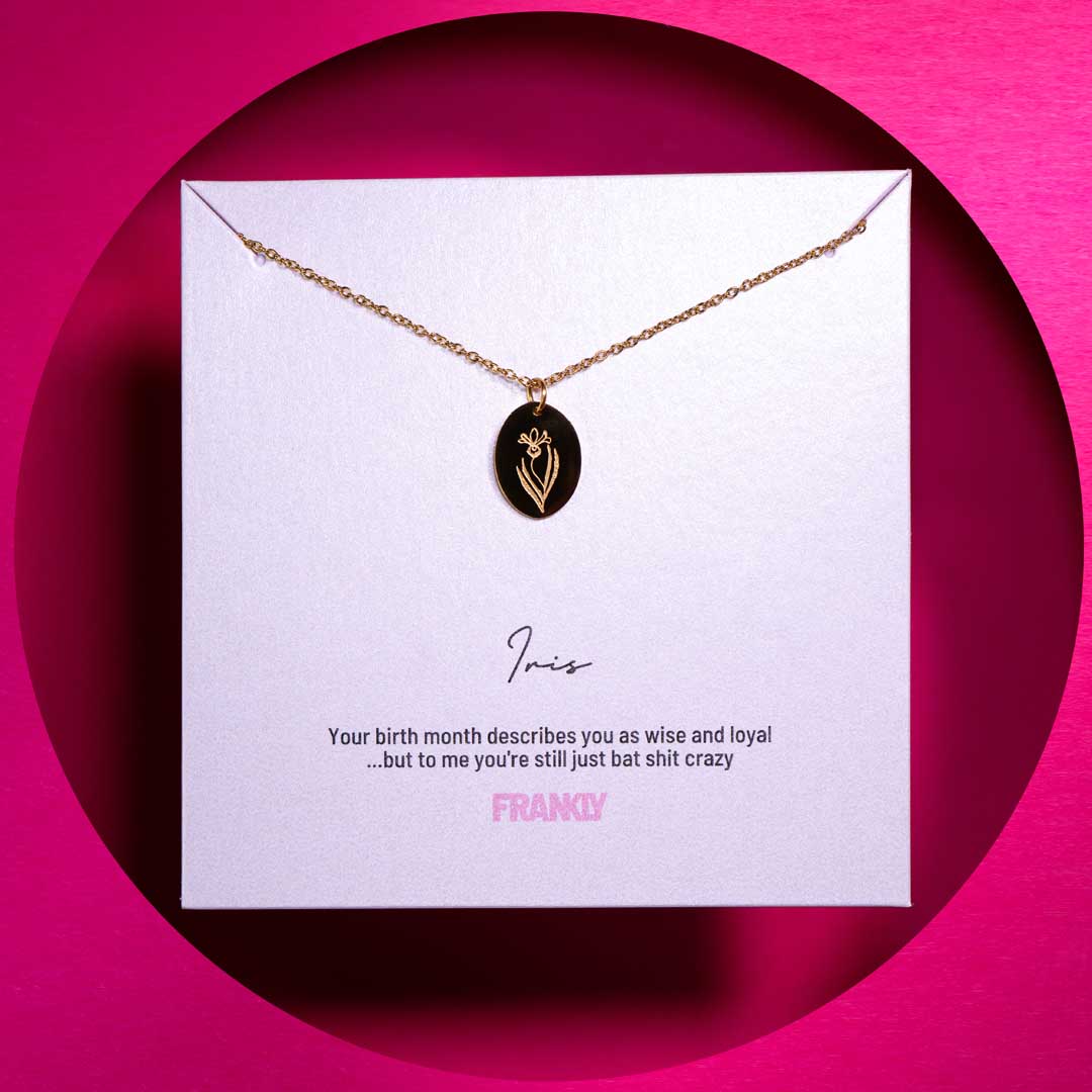 Savage Birth Month Flower - 18k Gold Plated Friendship Necklace