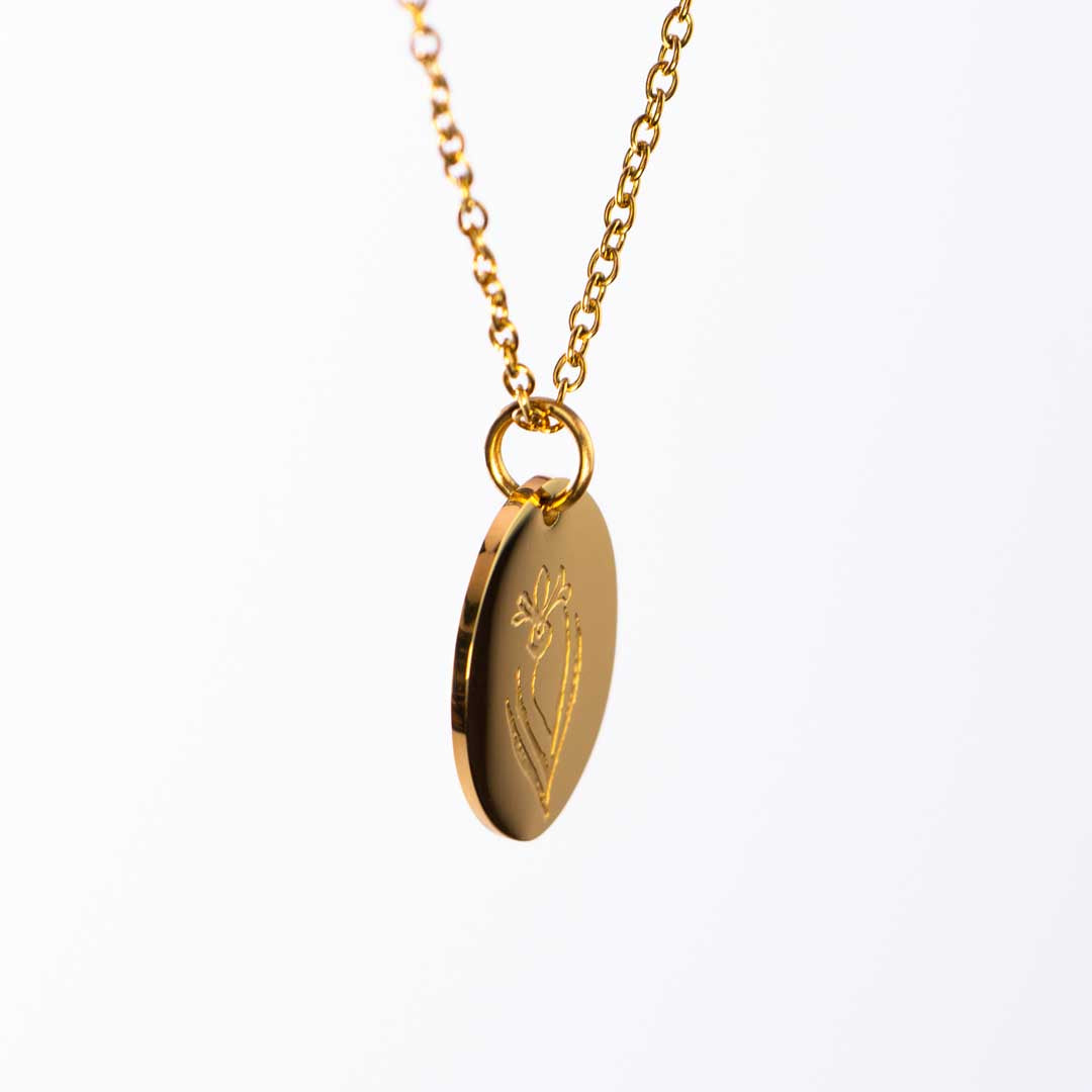 Savage Birth Month Flower - 18k Gold Plated Friendship Necklace