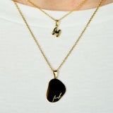 Stackable "H" Balloon Initial Letter Necklace
