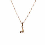 Stackable "J" Balloon Initial Letter Necklace