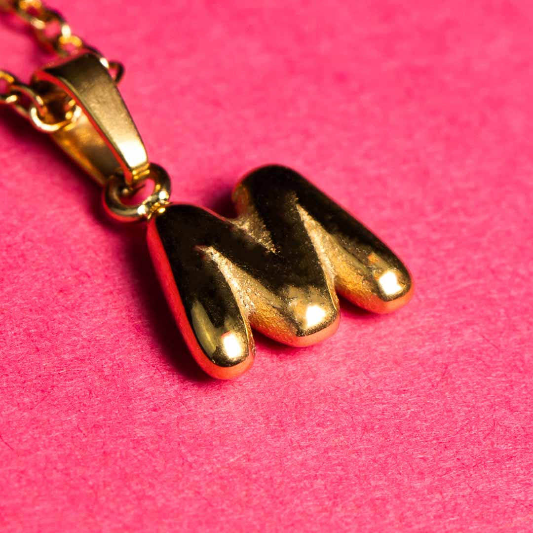 Stackable Balloon Letter Necklace