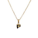 Stackable "P" Balloon Initial Letter Necklace