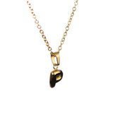 Stackable "P" Balloon Initial Letter Necklace