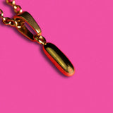 Stackable "I" Balloon Initial Letter Necklace