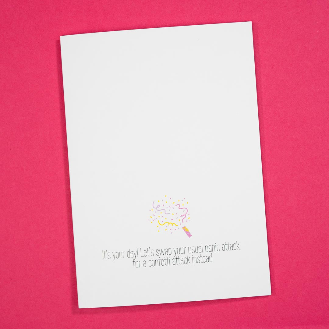 Panic-Free Party Card Greetings Card