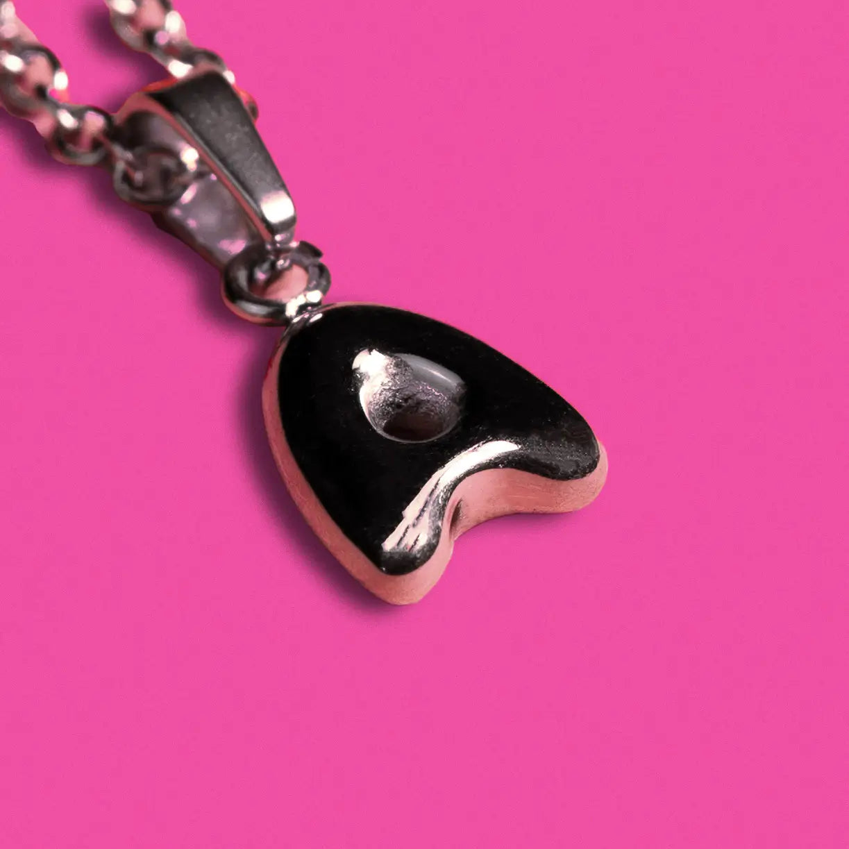 Stackable "A" Balloon Initial Letter Necklace