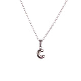 Stackable "C" Balloon Initial Letter Necklace