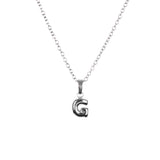 Stackable "G" Balloon Initial Letter Necklace