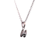 Stackable "H" Balloon Initial Letter Necklace