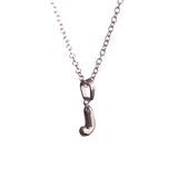Stackable "J" Balloon Initial Letter Necklace