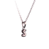 Stackable "S" Balloon Initial Letter Necklace