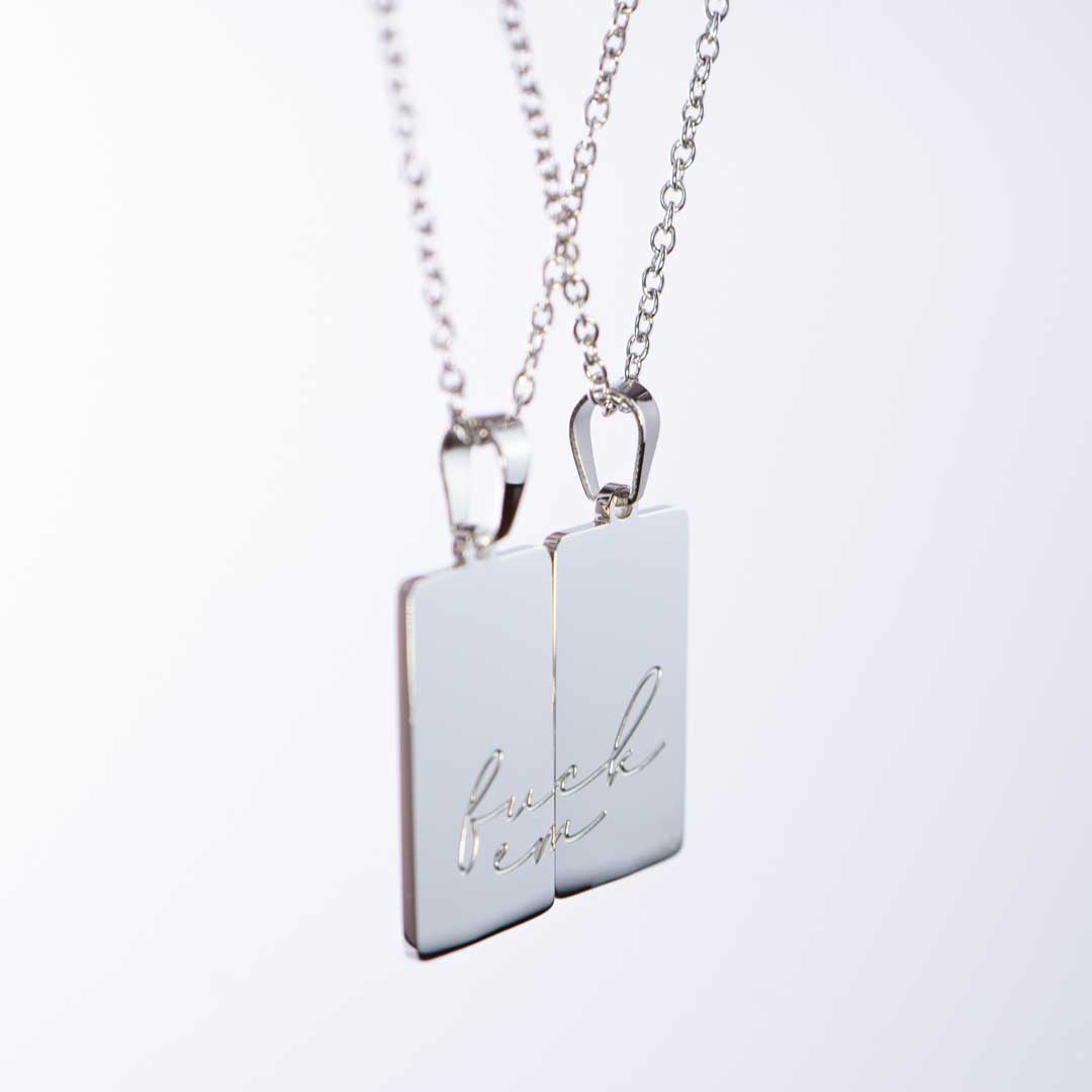 Fuck Em - Stainless Steel Friendship Necklace